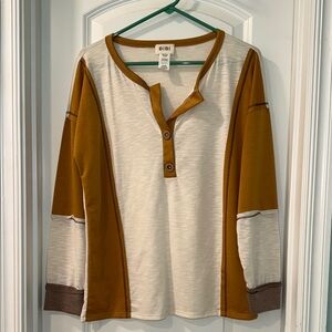 BiBi Colorblock Long Sleeve Top